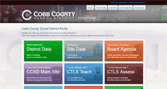 Desktop Screenshot of portal.cobbk12.org